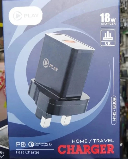 PLAY CH-11 18W Micro usb charger(1 year warranty)