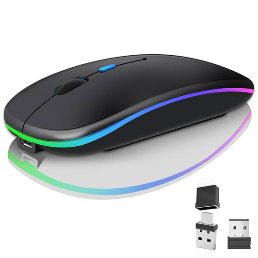 Matte Black Wireless RGB mouse
