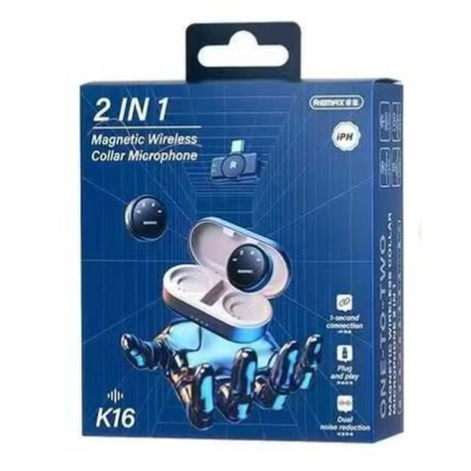 REMAX K-16 Magnetic wireless collar microphone